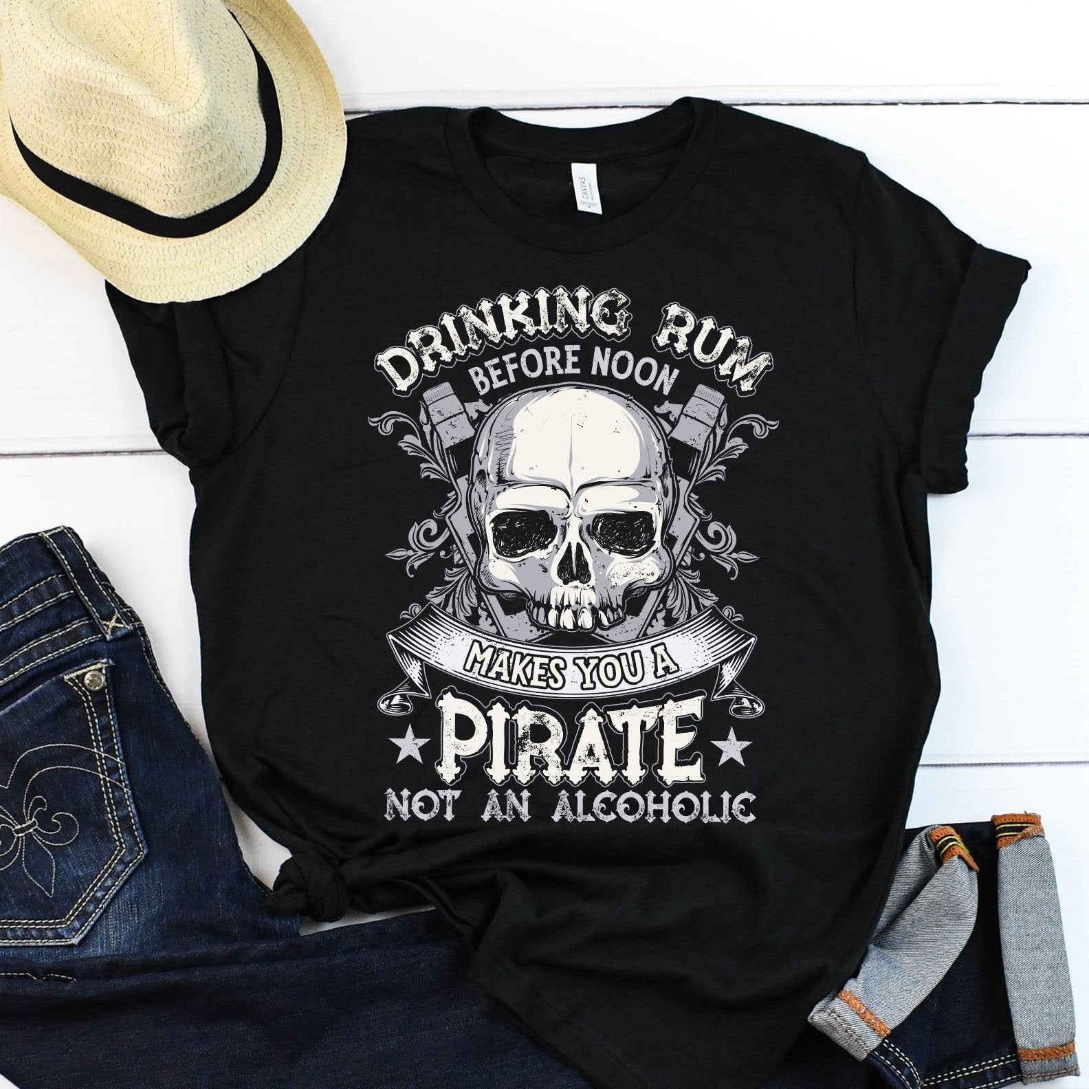 Drinking Rum Pirate Shirt, Pirate Shirt, Pirate Gifts, Jolly Roger