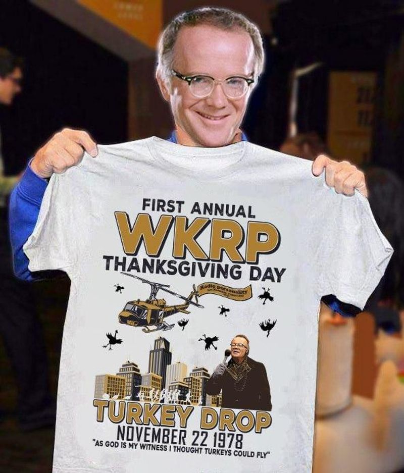 First Annual Wkrp Thanksgiving Day Turkey Drop Les Nessman Character